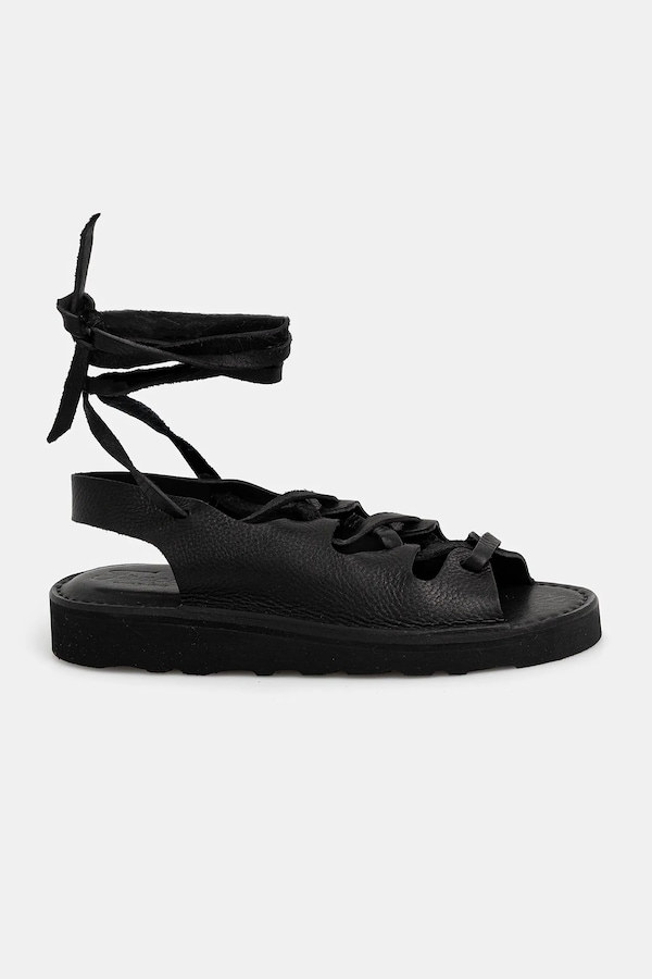 Шкіряні сандалі Fracap Sandal колір чорний