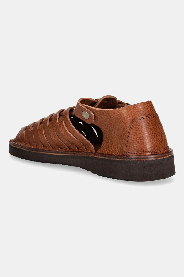 Шкіряні сандалі Fracap Sandals колір коричневий фото 2