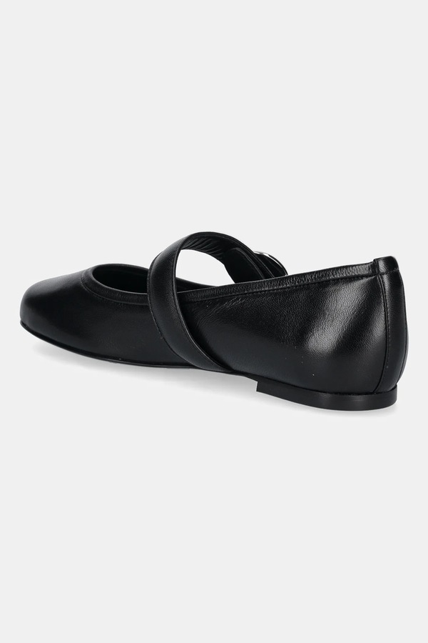Шкіряні балетки coperni Ballerina Belt Flat колір чорний фото 2