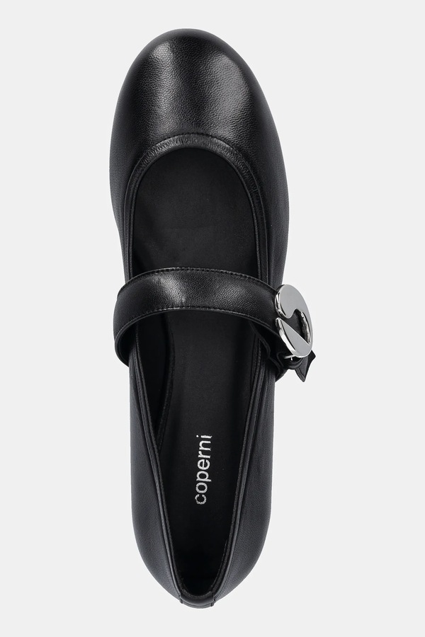 Шкіряні балетки coperni Ballerina Belt Flat колір чорний фото 4