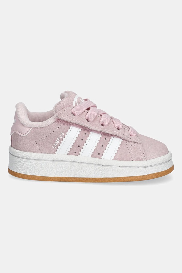 Дитячі замшеві кросівки adidas Originals CAMPUS 00s колір рожевий