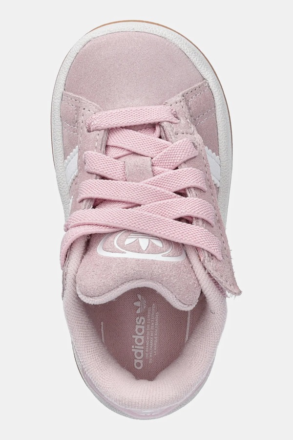 Дитячі замшеві кросівки adidas Originals CAMPUS 00s колір рожевий фото 4