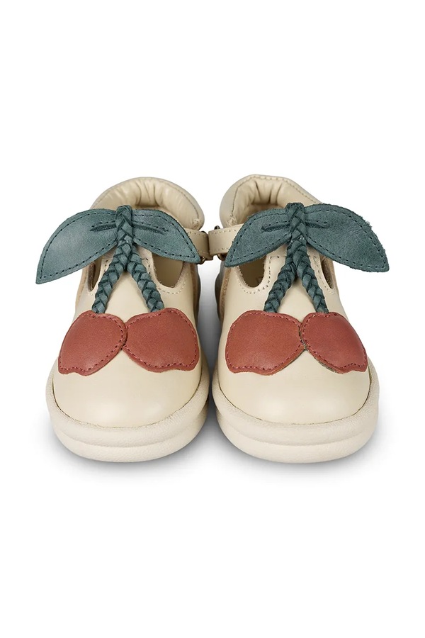 Дитячі шкіряні туфлі Donsje Joeka Shoes Cherry колір рожевий фото 2