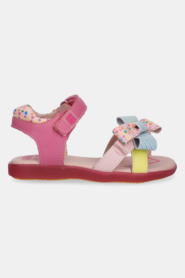 Дитячі шкіряні сандалі Agatha Ruiz de la Prada колір рожевий