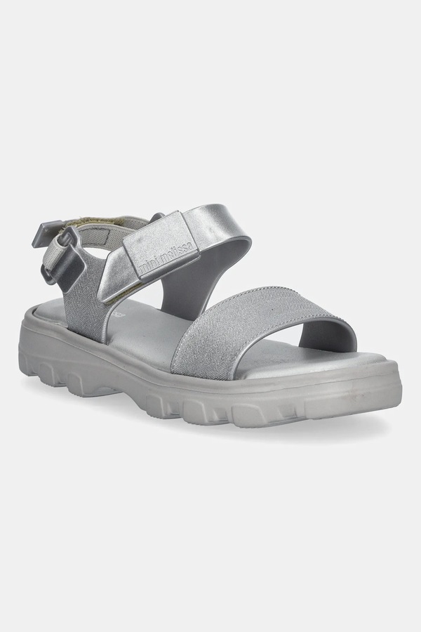 Детские сандалии Melissa KICK OFF SANDAL цвет серебряный