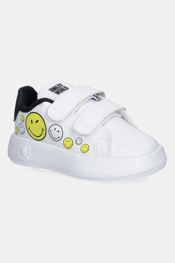 Дитячі кросівки adidas ADVANTAGE SMILEY колір білий