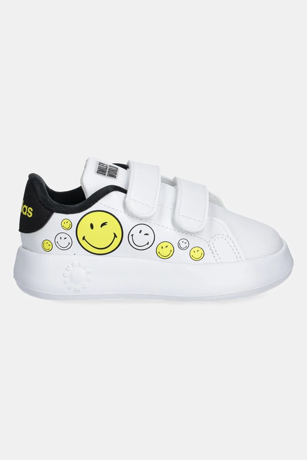 Детские кроссовки adidas ADVANTAGE SMILEY цвет белый