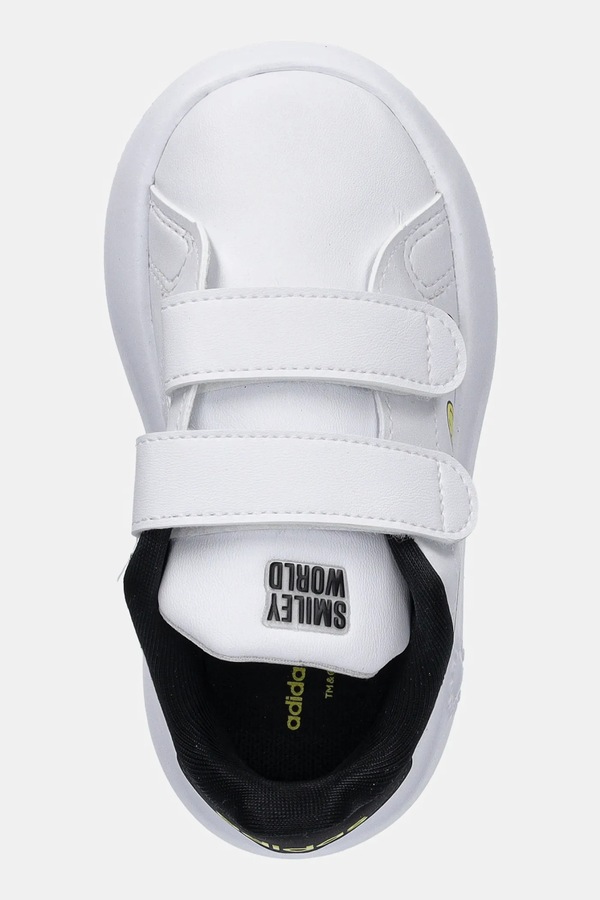 Дитячі кросівки adidas ADVANTAGE SMILEY колір білий фото 4