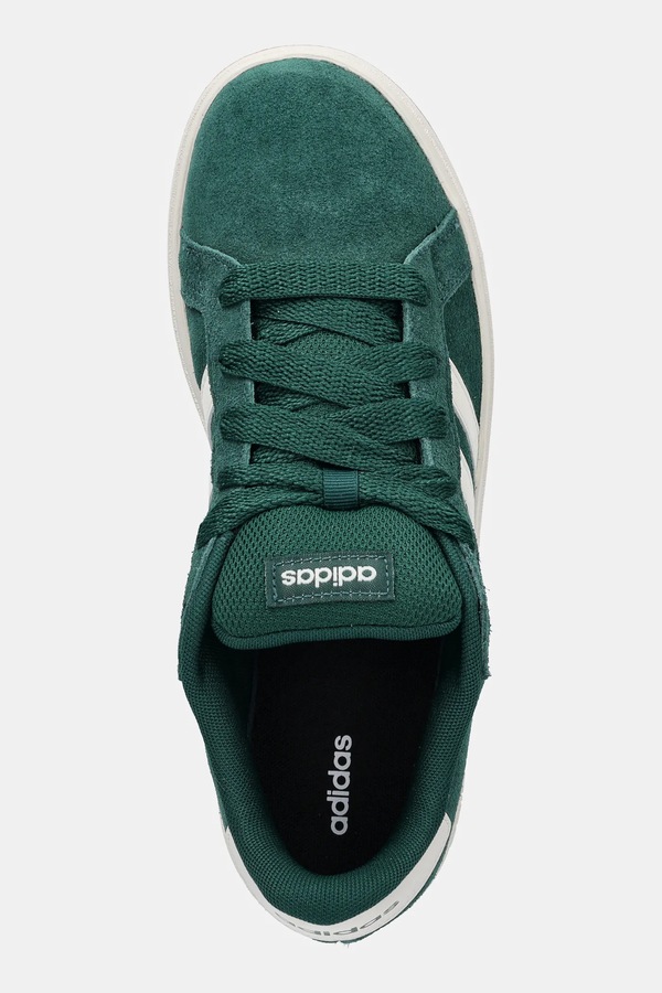 Замшеві кросівки adidas GRAND COURT 00s колір зелений фото 4