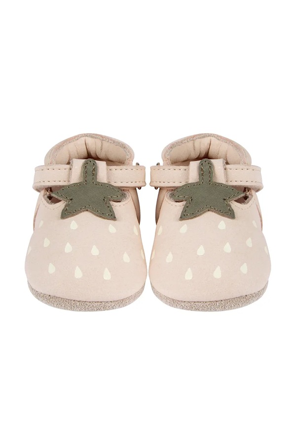 Замшевые кроссовки для младенцев Donsje Nanoe Shoes Strawberry цвет бежевый фото 2