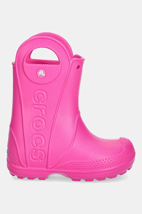 Гумові чоботи дитячі Crocs HANDLE IT RAIN BOOT KIDS колір рожевий фото 2