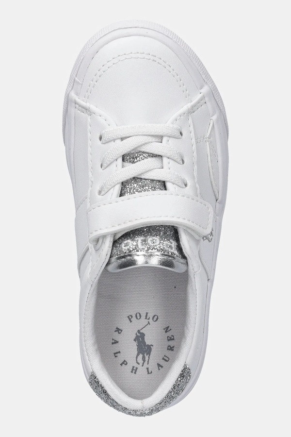 Дитячі кросівки Polo Ralph Lauren RYLEY PS колір срібний фото 4