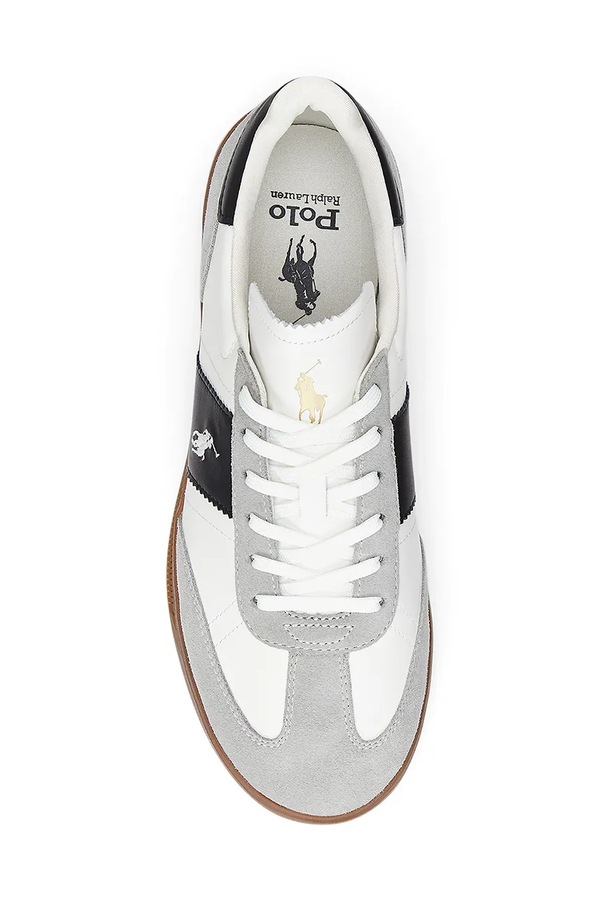 Шкіряні кросівки Polo Ralph Lauren Hrt Aera Pp колір білий фото 4
