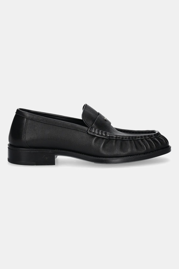 Шкіряні мокасини Giuseppe Zanotti Sorrento колір чорний