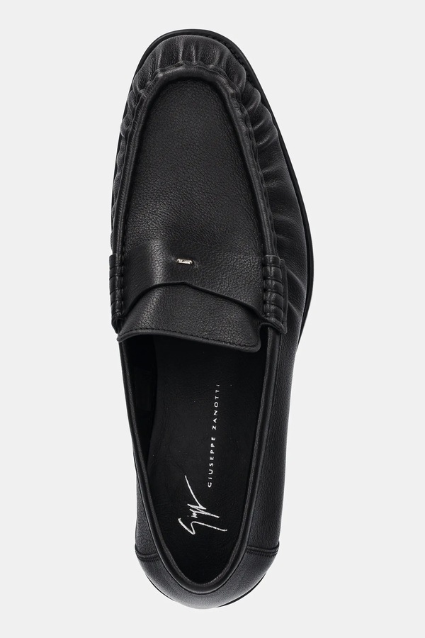Шкіряні мокасини Giuseppe Zanotti Sorrento колір чорний фото 4