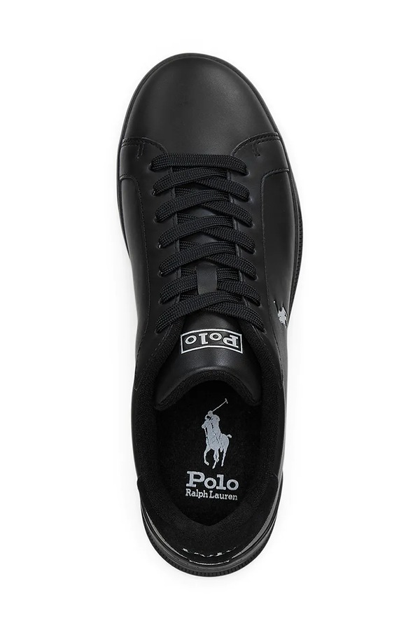 Шкіряні кросівки Polo Ralph Lauren Hrt Crt Ii колір чорний фото 4