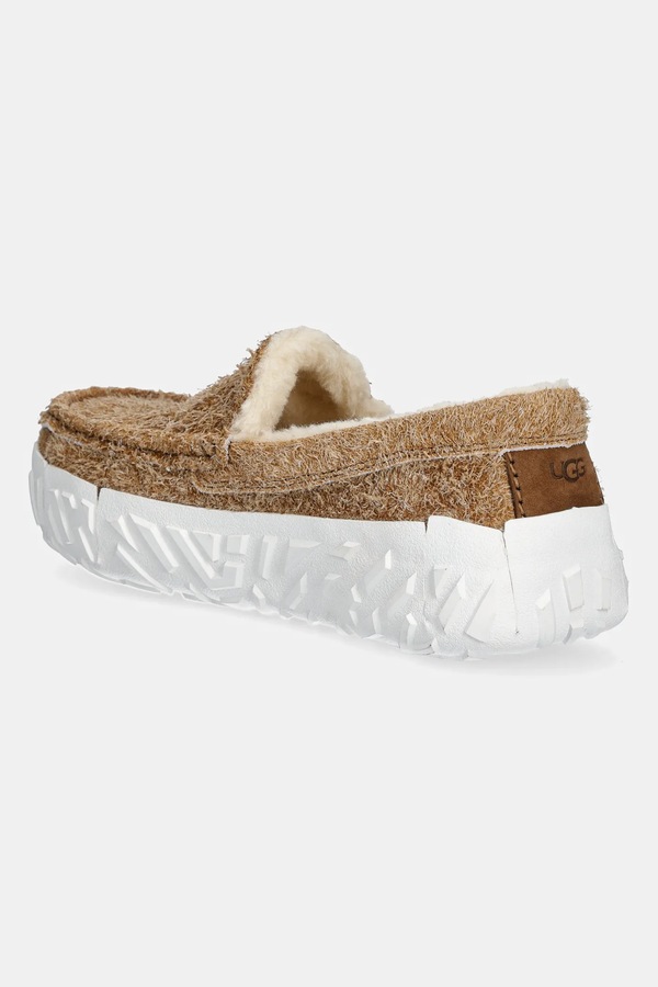 Замшеві мокасини UGG Ascot Wrap Tech колір коричневий фото 2