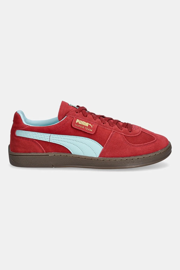 Замшевые кроссовки Puma Super Team SD цвет бордовый