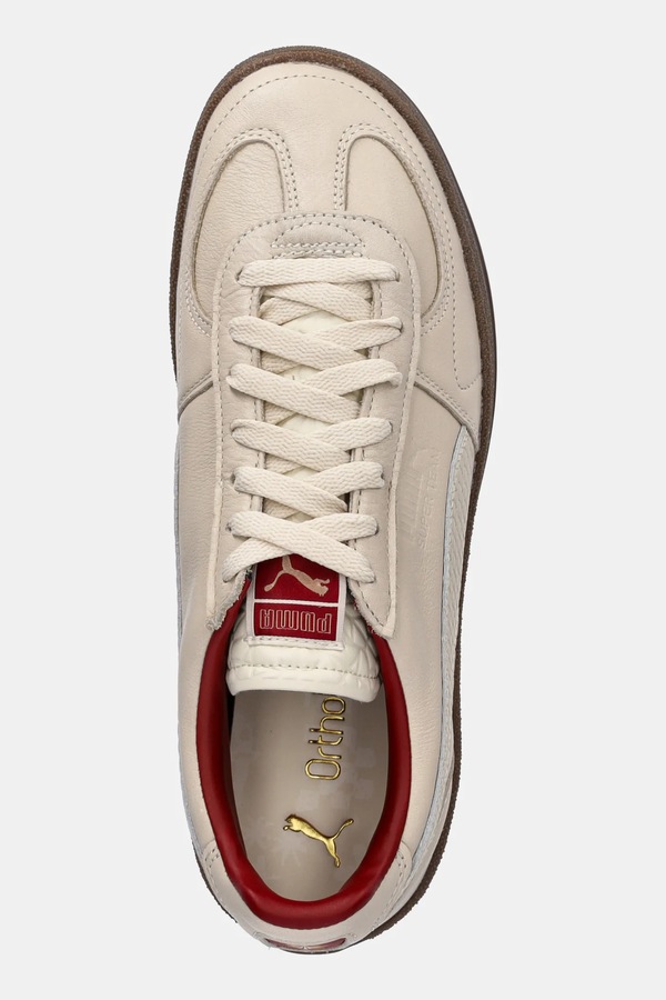 Шкіряні кросівки Puma Super Team Palais Artisan колір бежевий фото 4
