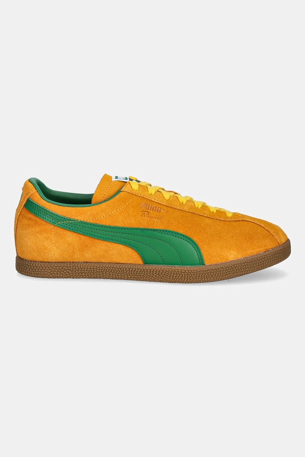 Замшеві кросівки Puma Brasil колір помаранчевий