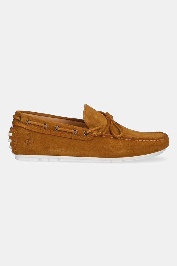Замшевые мокасины U.S. Polo Assn. PABLO001M/5S1 цвет коричневый