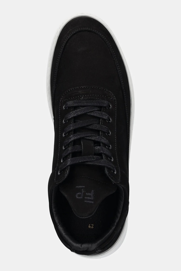 Кросівки з нубуку Filling Pieces Low Top Ripple Nubuck колір чорний фото 4