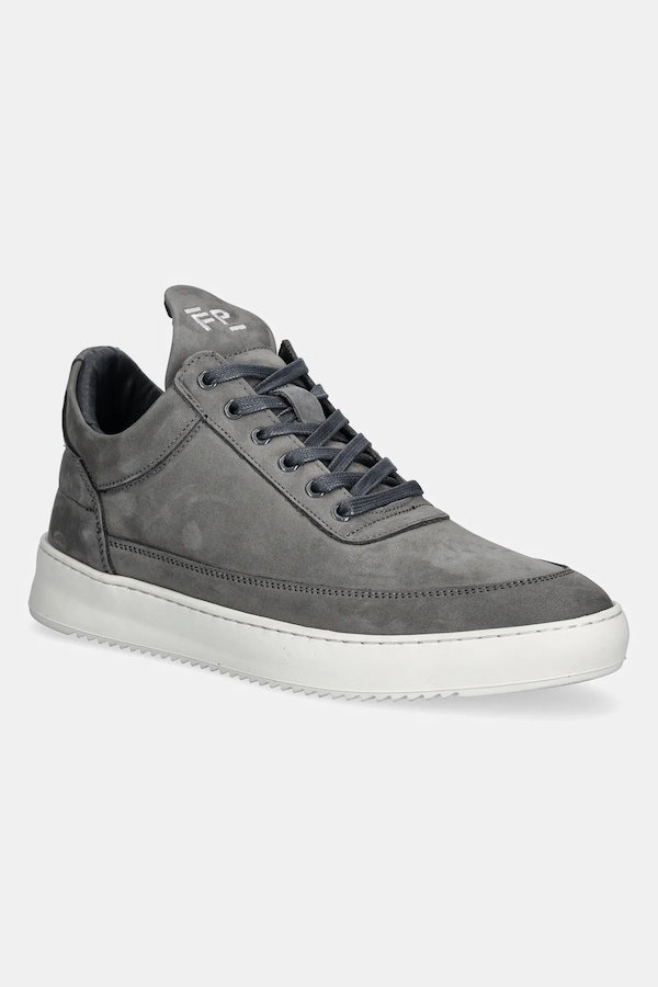 Кроссовки из нубука Filling Pieces Low Top Ripple Nubuck цвет серый