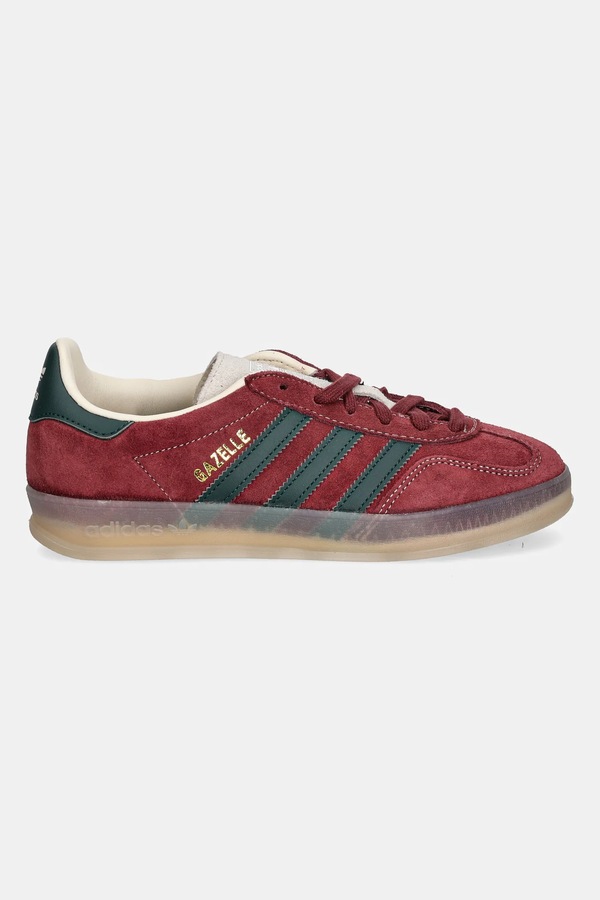 Замшеві кросівки adidas Originals Gazelle Indoor колір бордовий