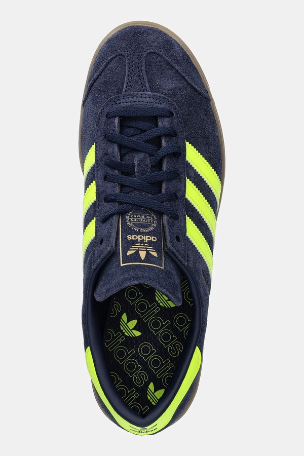 Шкіряні кросівки adidas Originals Hamburg колір синій фото 4