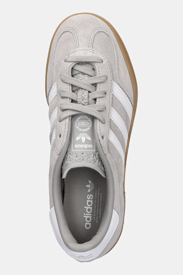 Замшеві кросівки adidas Originals Gazelle Indoor колір сірий фото 4