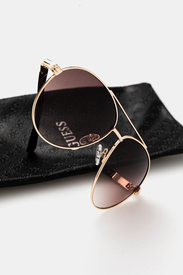 Сонцезахисні окуляри Guess колір золотий фото 2