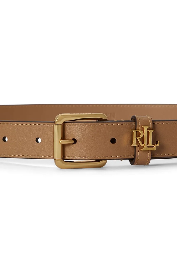 Ремінь жіночий шкіряний Lauren Ralph Lauren колір бежевий