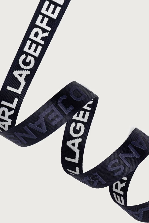 Двосторонній ремінь Karl Lagerfeld Jeans колір темно-синій