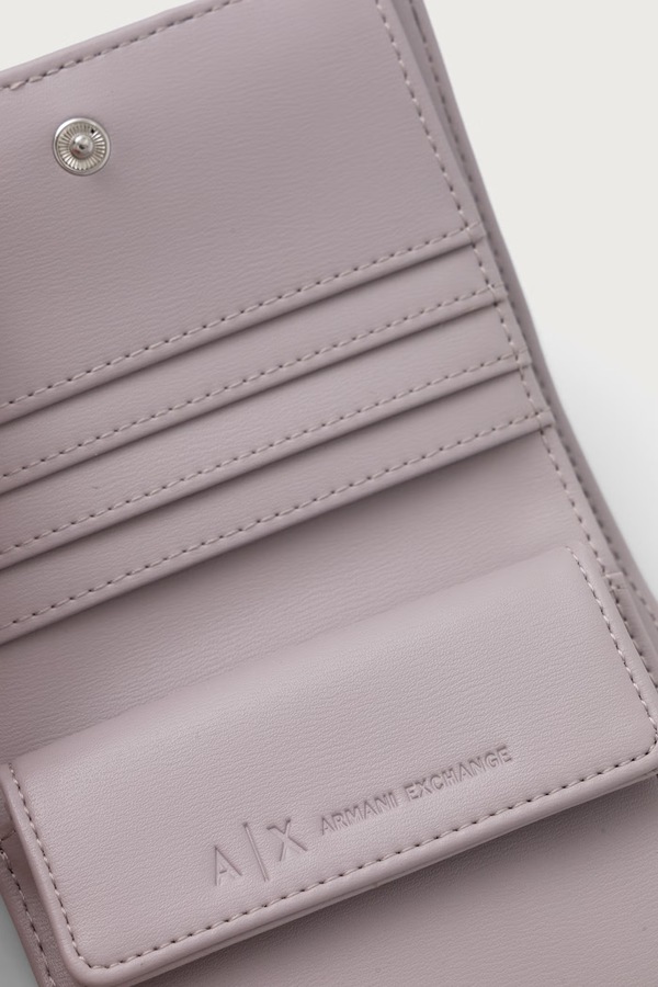 Кошелек из искусственной кожи Armani Exchange цвет розовый фото 2