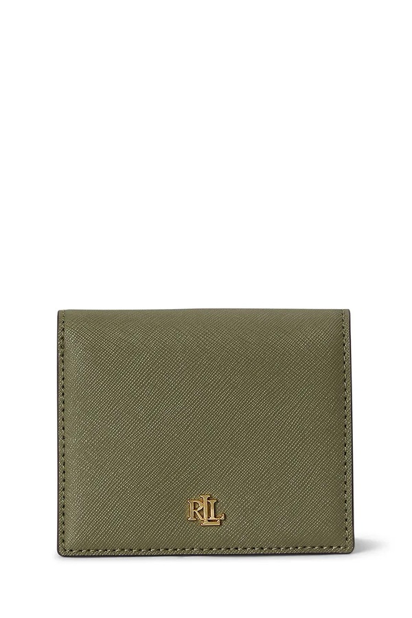 Кошелек женский кожаный Lauren Ralph Lauren цвет зеленый