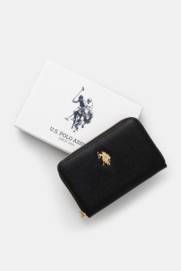 Гаманець зі штучної шкіри U.S. Polo Assn. Jones колір чорний фото 4