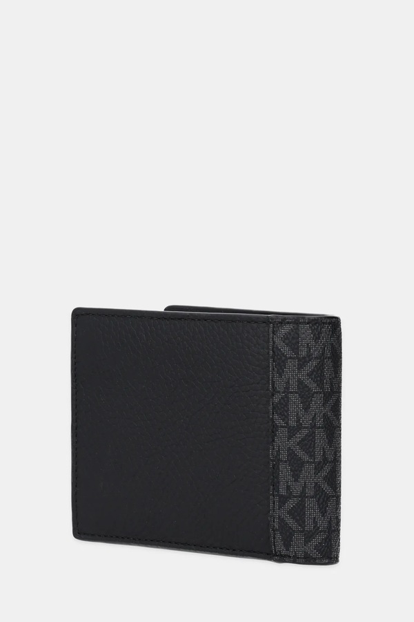Кожаный кошелек Michael Kors цвет черный