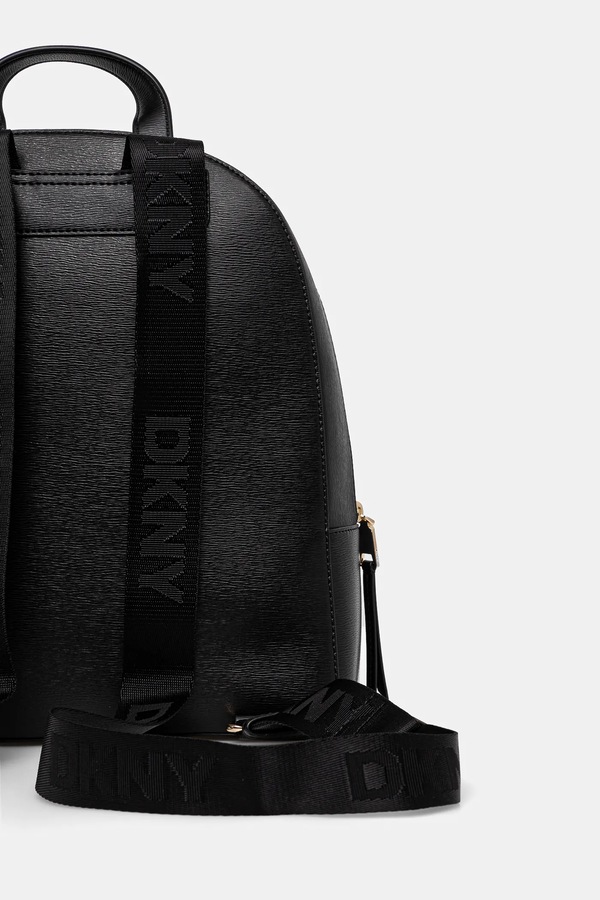 Кожаный рюкзак DKNY цвет черный фото 2