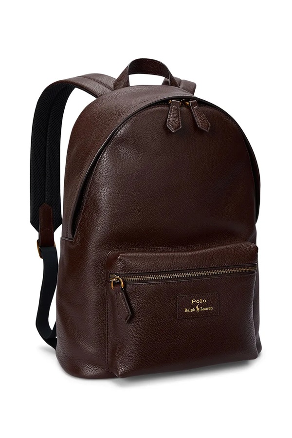 Шкіряний рюкзак Polo Ralph Lauren колір чорний фото 3