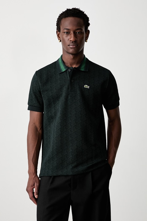 Поло мужское Lacoste цвет зеленый