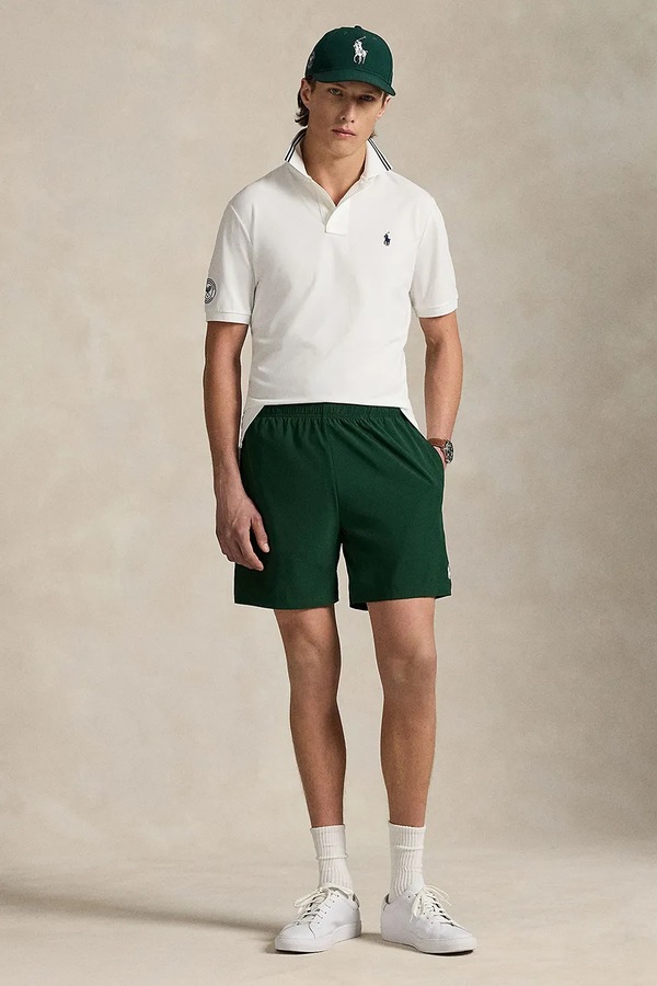 Поло Polo Ralph Lauren Wimbledon Collection колір білий фото 2