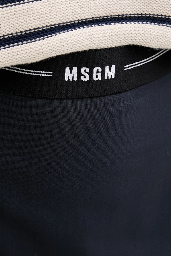 Вовняна спідниця MSGM колір синій фото 4