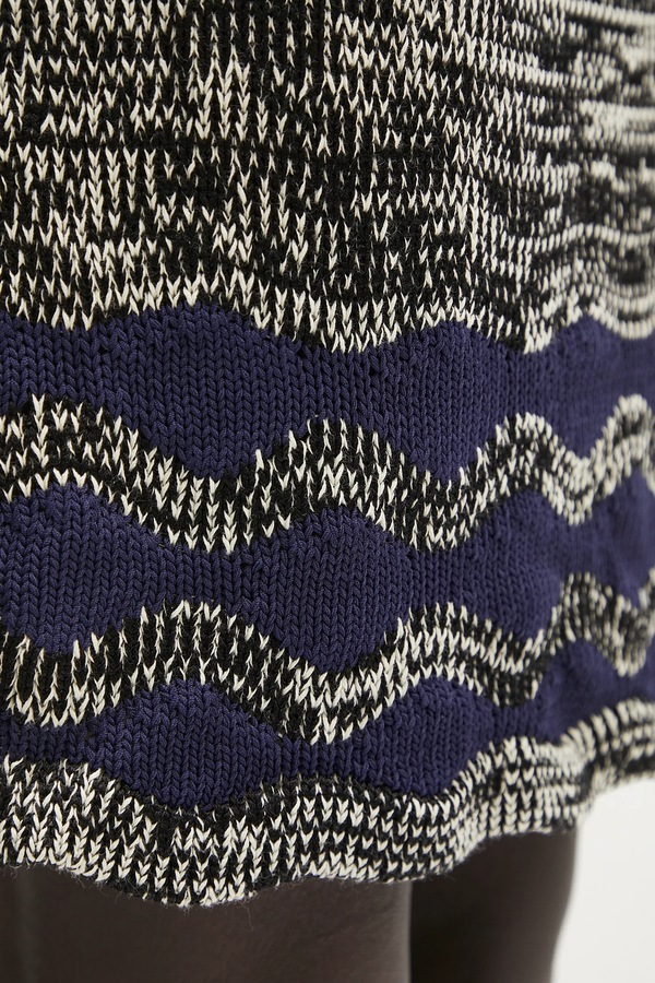 Спідниця Wales Bonner Shade Knit колір синій фото 4
