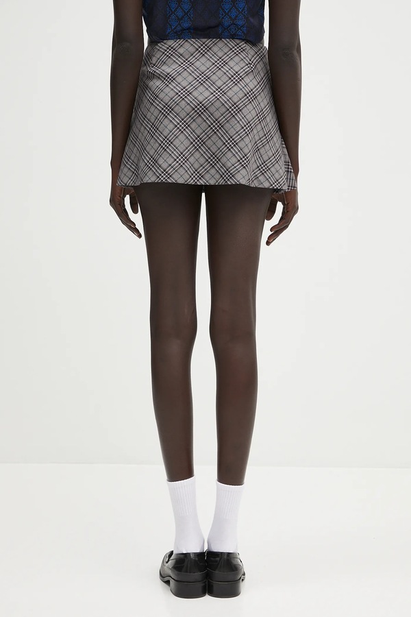 Вовняна спідниця Ambush Check Rose Skirt колір сірий фото 2