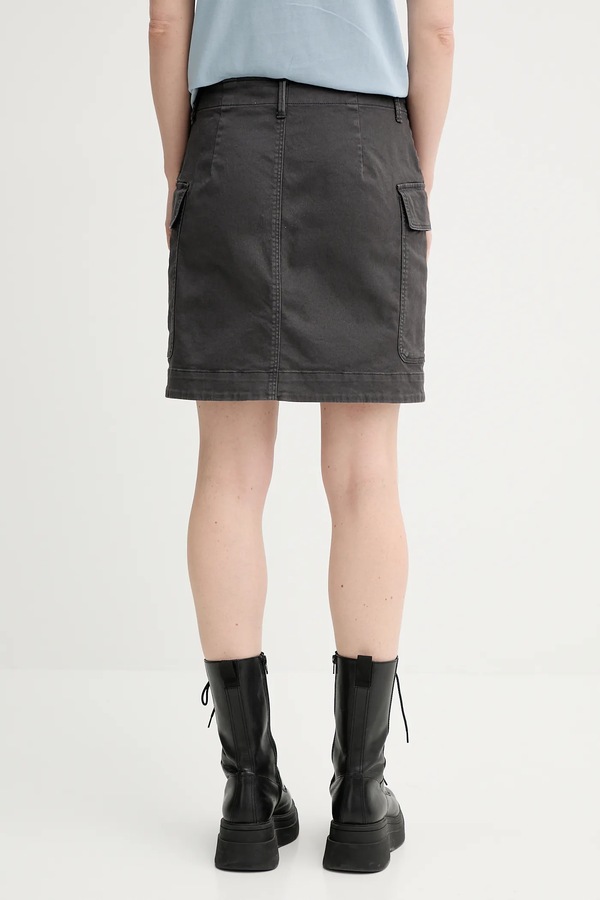 Джинсовая юбка G-Star Cargo short цвет серый фото 2