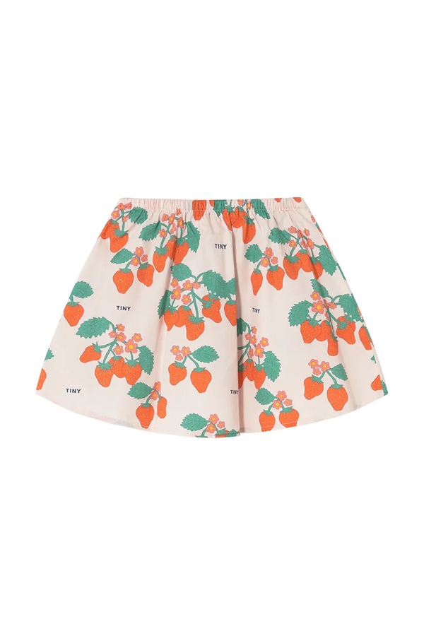 Детская хлопковая юбка Tinycottons STRAWBERRIES SKIRT цвет розовый фото 2