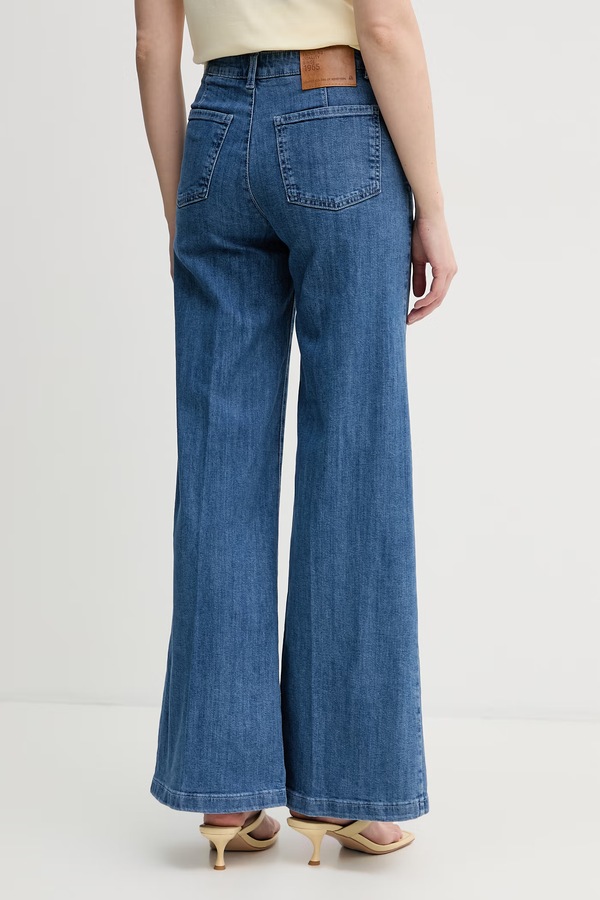 Джинси wide leg жіночі United Colors of Benetton колір блакитний фото 2