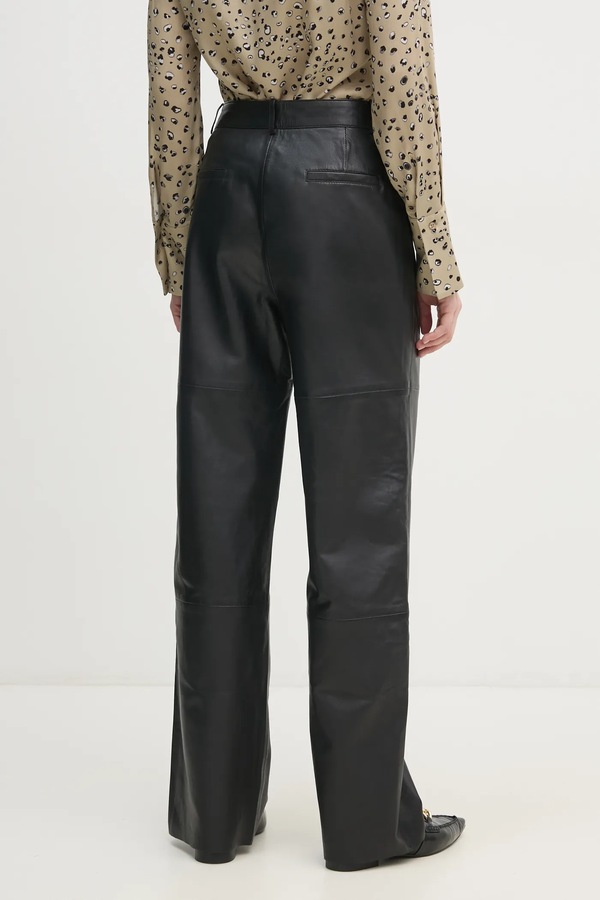 Шкіряні штани Joop! Lorena колір чорний фото 2