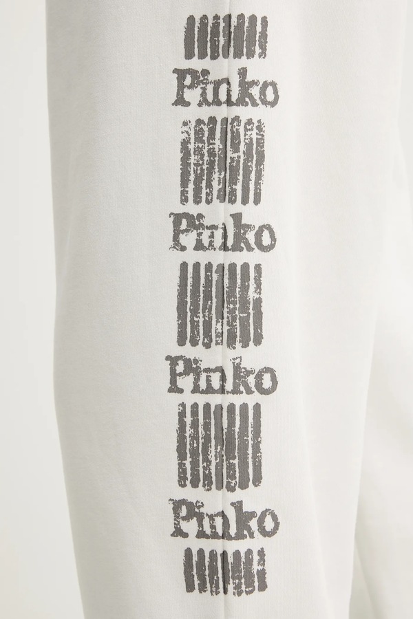 Бавовняні спортивні штани Pinko колір білий фото 4