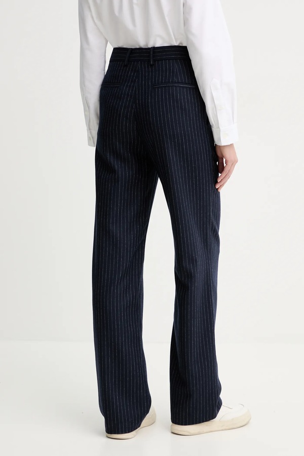 Вовняні штани A.P.C. pantalon jane колір синій фото 2